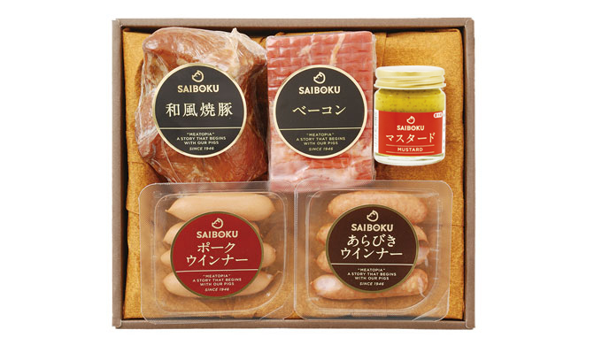 お中元 21 ハム 豚肉 5 000円のカタログギフト サイボク