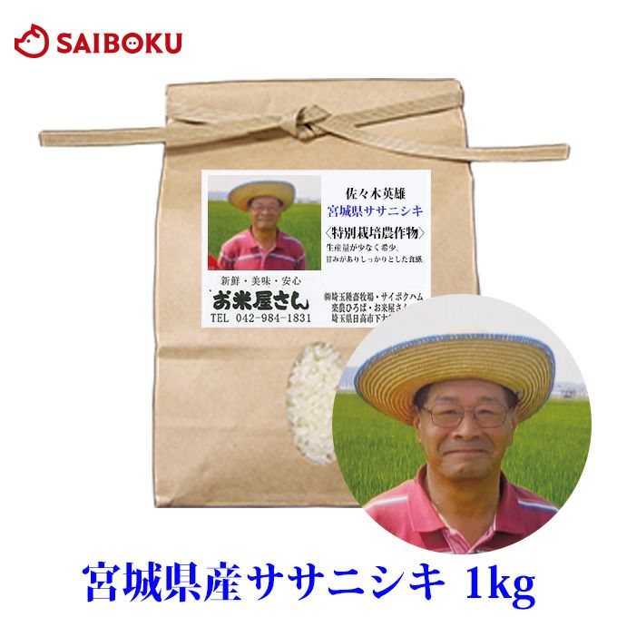 ササニシキ1kg